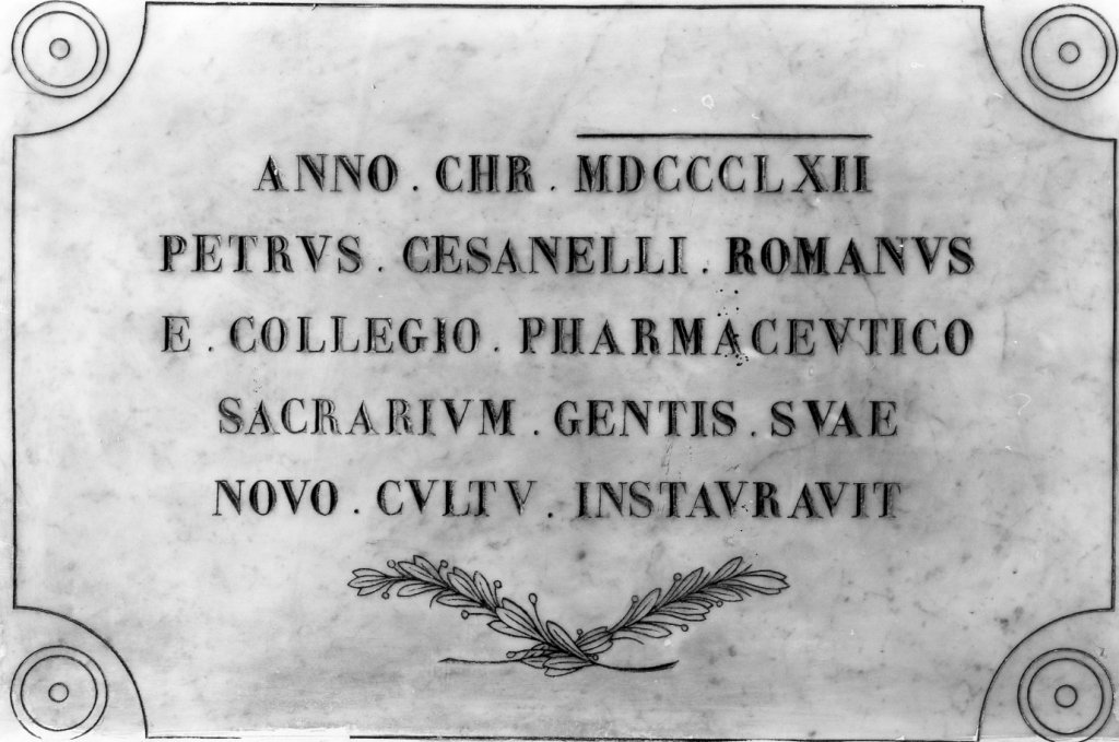 lapide - ambito romano (sec. XIX)
